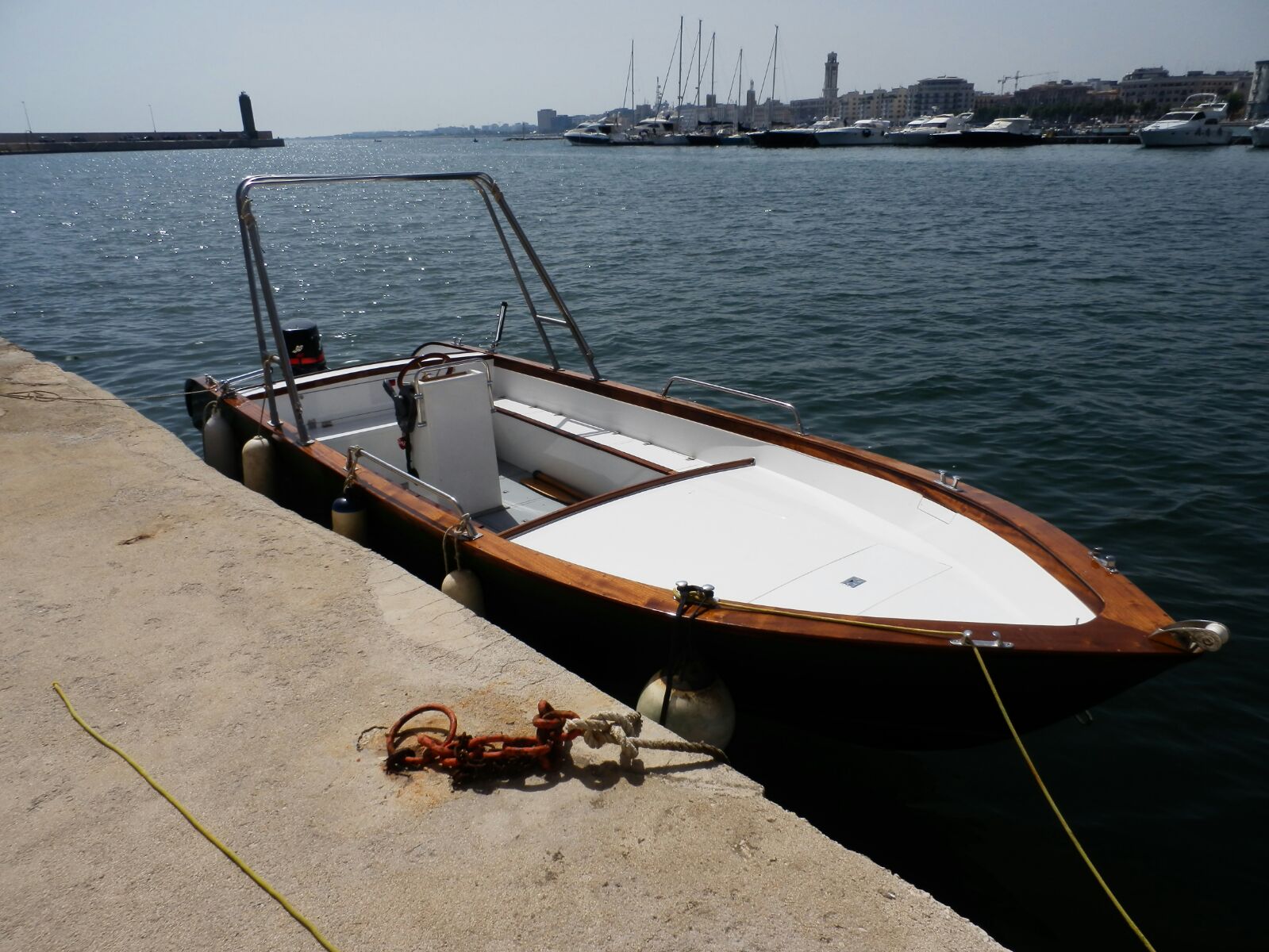 6.5 m plywood boat, new boat with 40/60 hp outboard engine