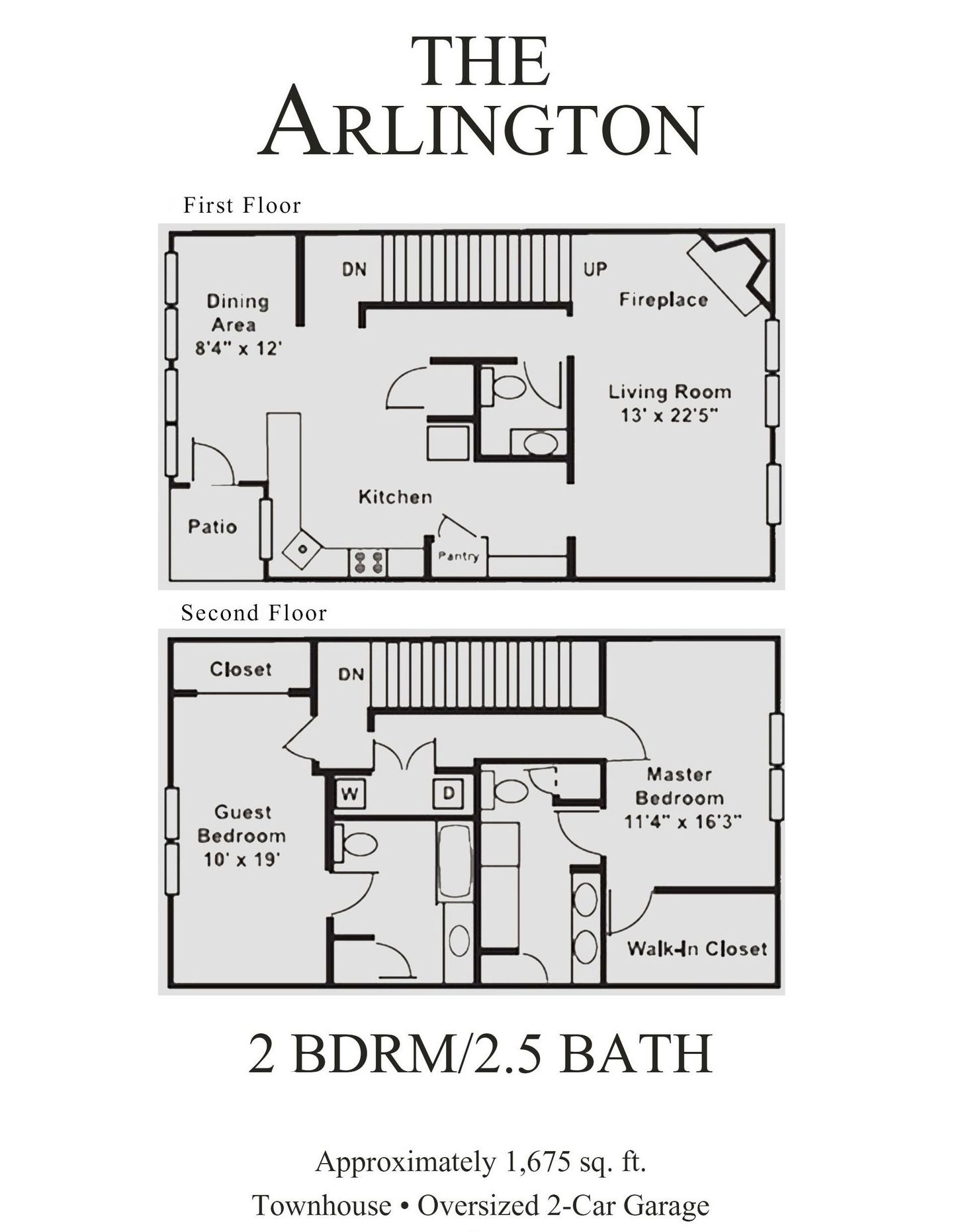 Arlington floor plan drawing