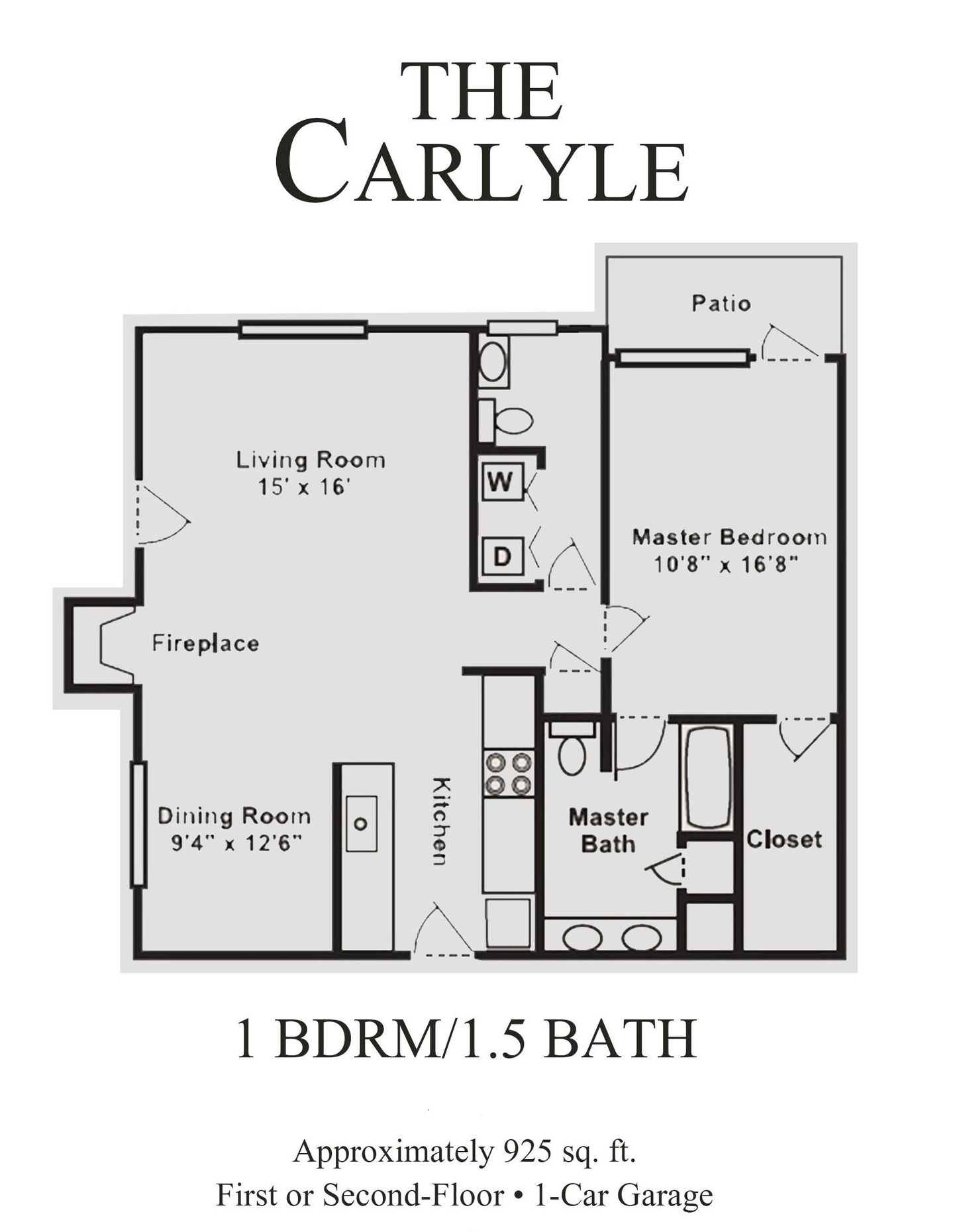 Carlyle floor plan drawing