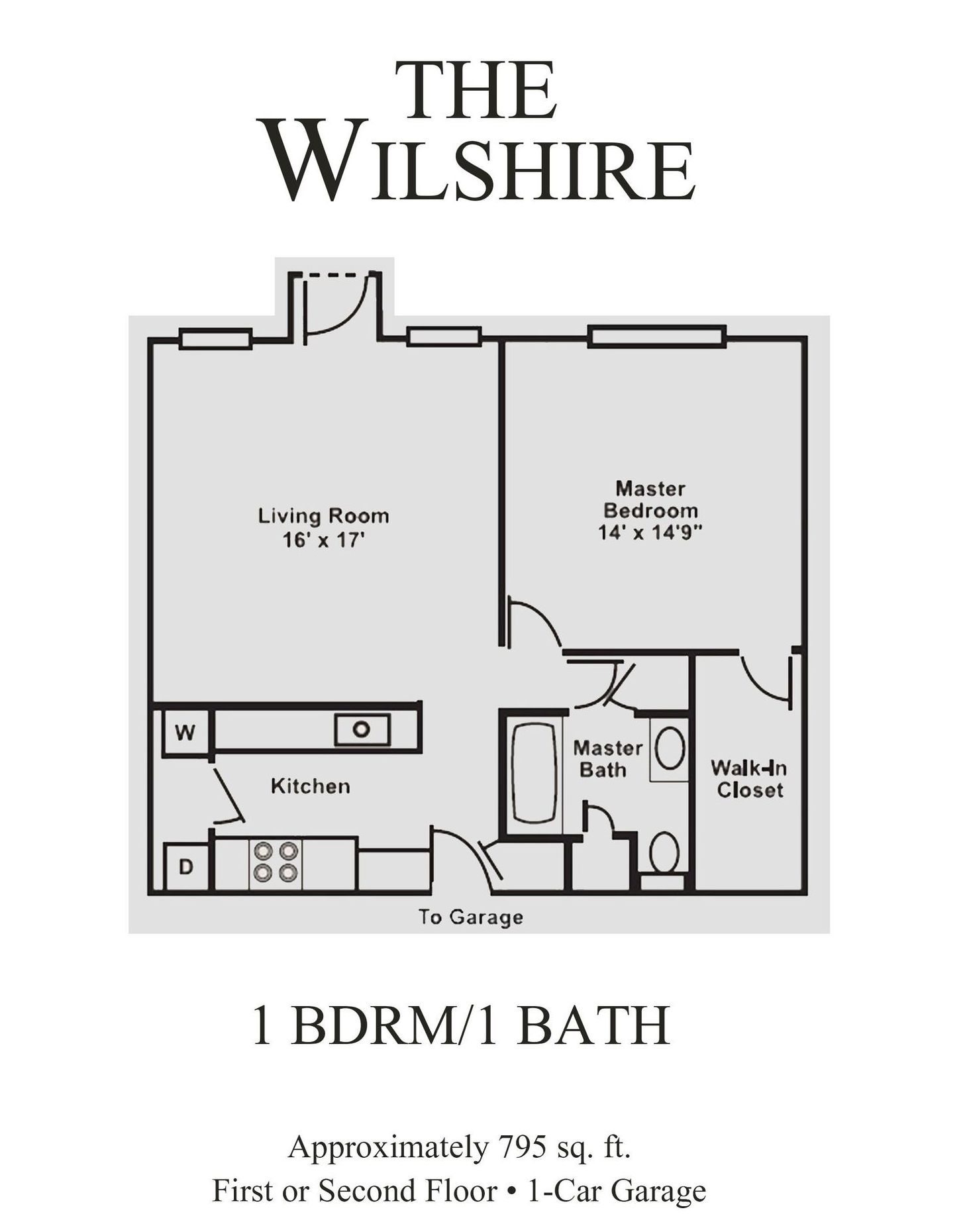 Wilshire floor plan drawing