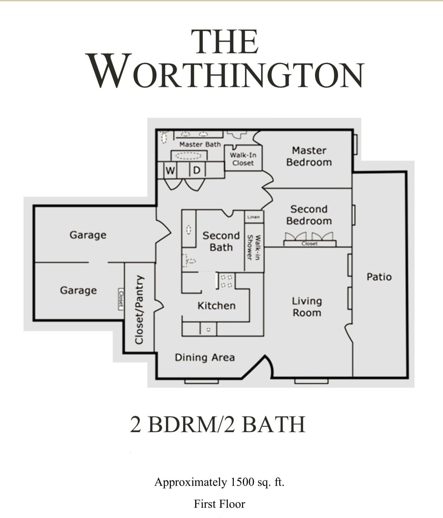 Worthington floor plan drawing