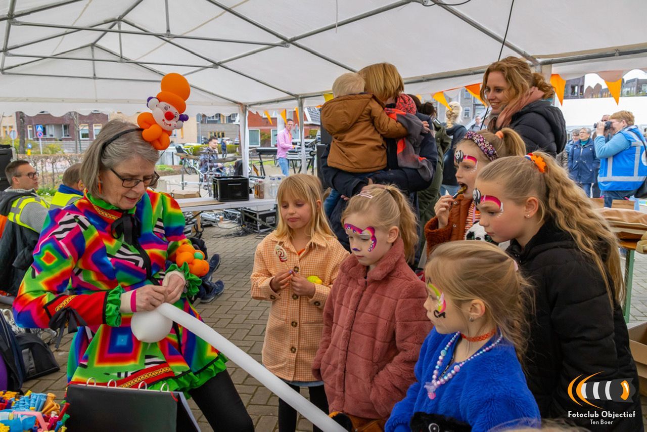 Ballonnenclown Emmen, Assen, Borger, Musselkanaal, Stadskanaal, Eext, Exloo, Buinen, Hoogeveen, Leek, Roden