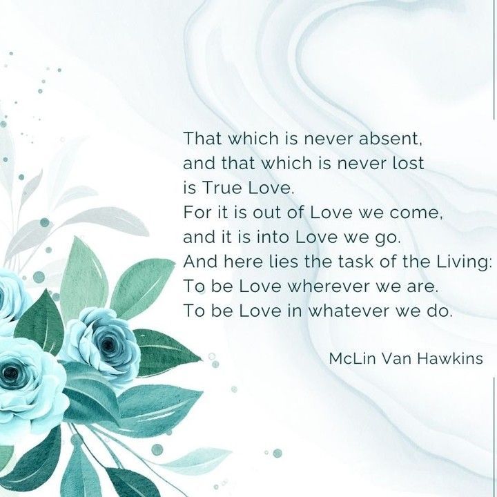 A quote by mclin van hawkins with flowers in the background