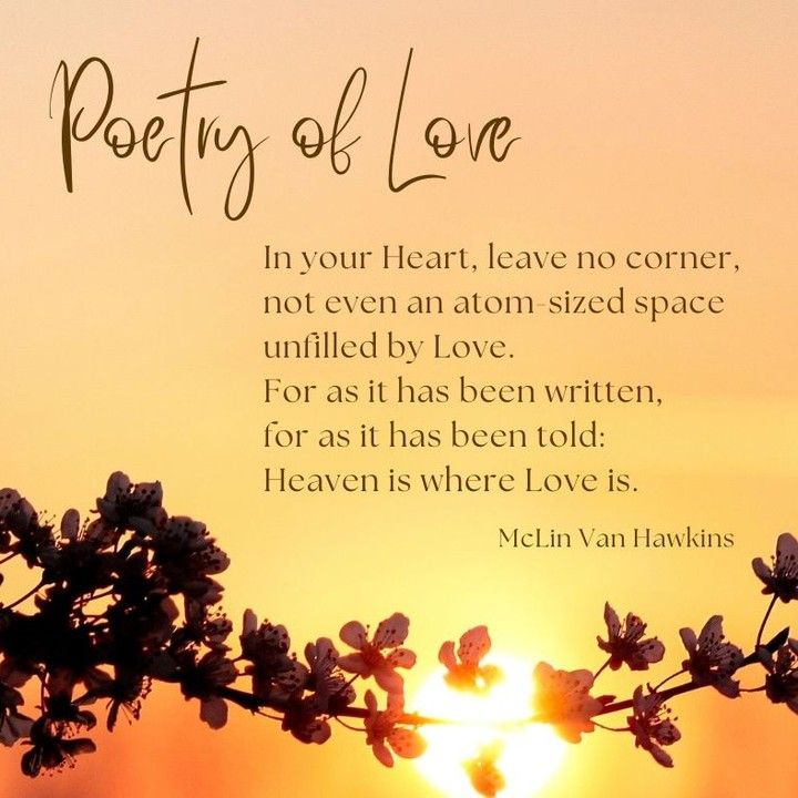 Poetry of love by melvin van hawkins with flowers in the foreground