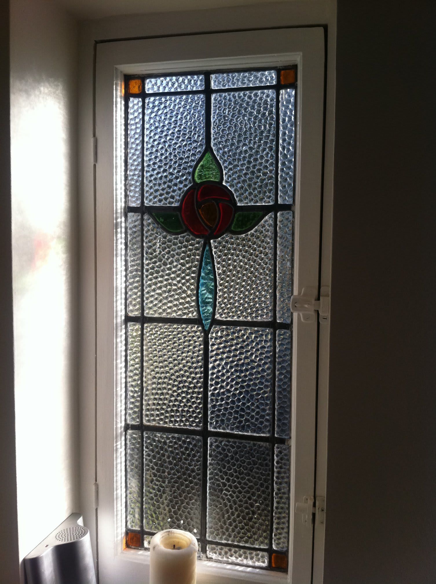 stained glass door