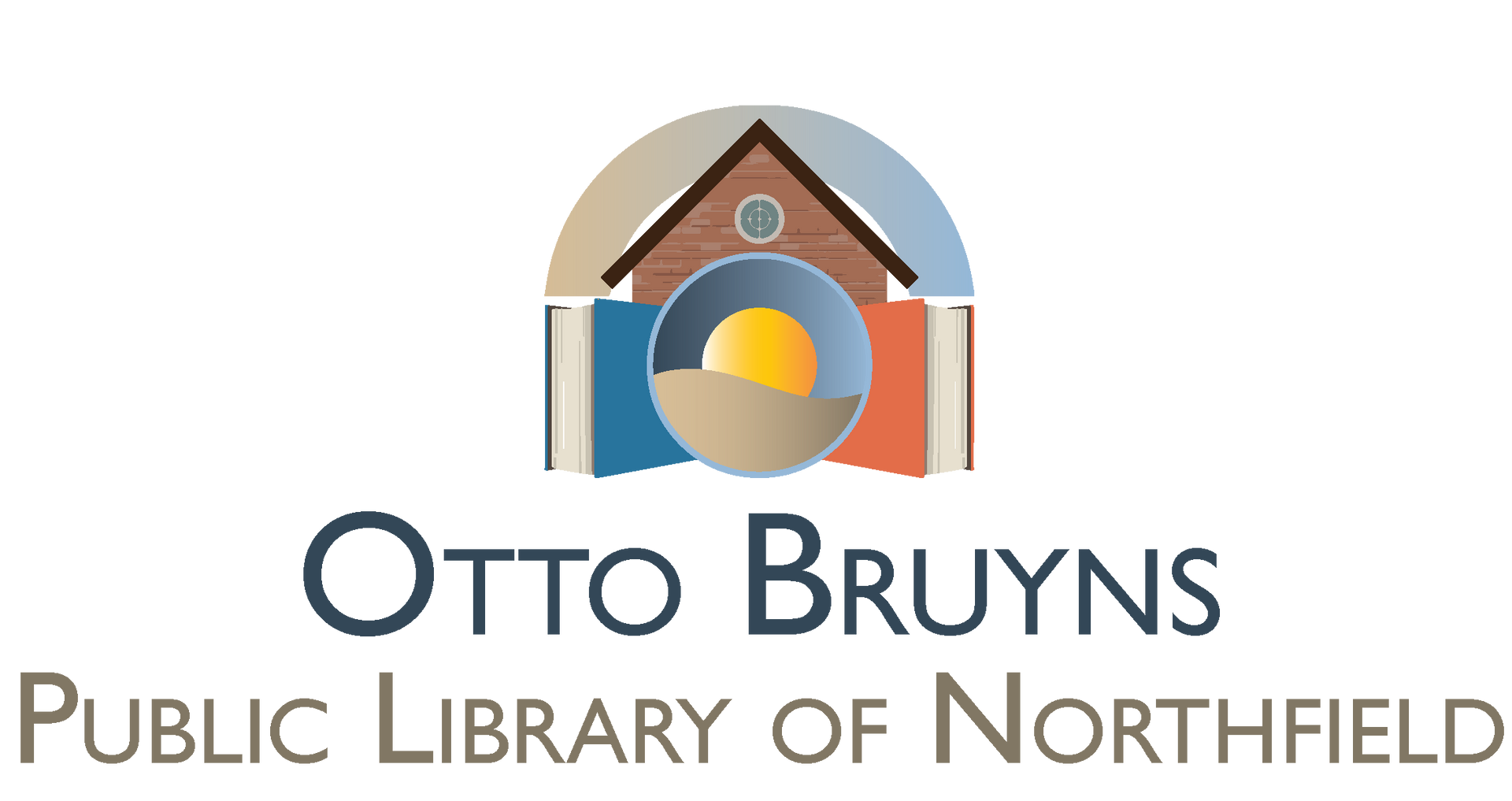 The logo for the otto bruyns northfield public library