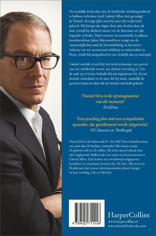 Daniel Silva; Portret van een onbekende vrouw