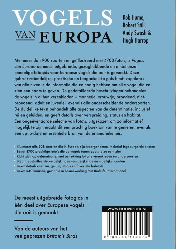 Rob Hume; Vogels van Europa