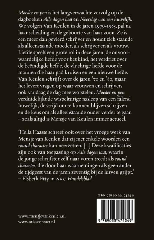 Mensje van Keulen; Moeder en pen