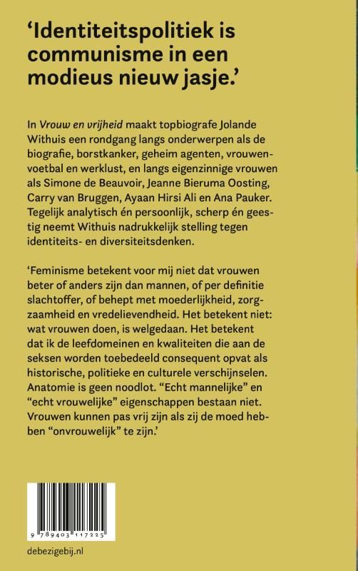 Jolande Withuis; Vrouw en vrijheid