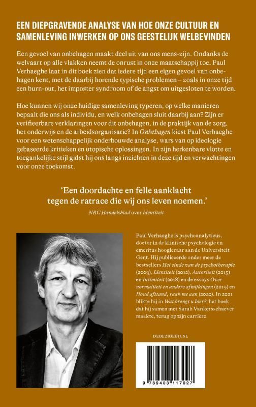 Paul Verhaeghe; Onbehagen