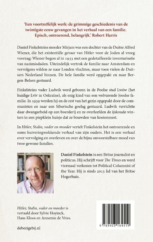 Daniel Finkelstein; Hitler, Stalin, Vader en moeder