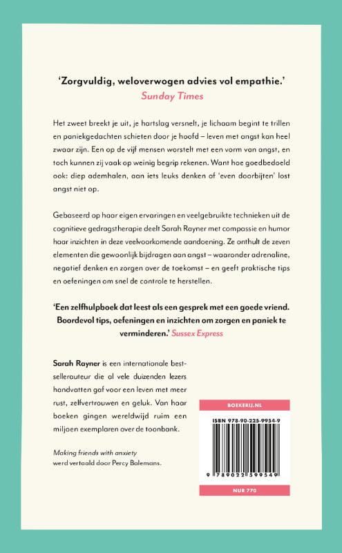 Sarah Rayner; Making friends with anxiety