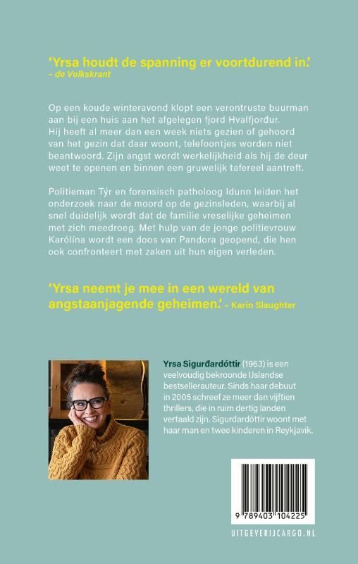 Yrsa Sigurdardottir; Ik zie je