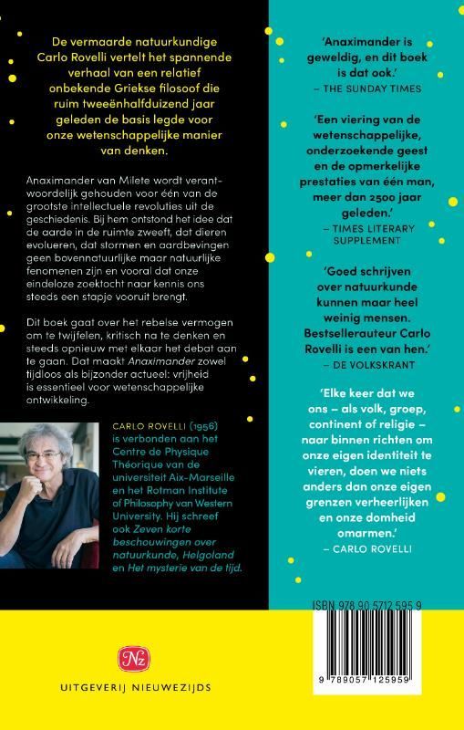 Carlo Rovelli; Anaximander en de geboorte van het wetenschappelijke denken