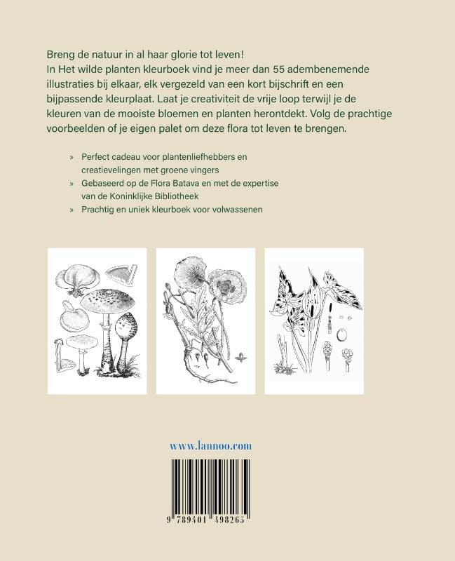 Esther van Gelder; Het wilde planten kleurboek