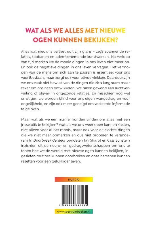 Tali Sharot; Doorbreek de sleur