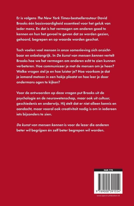 David Brooks; De kunst van mensen kennen