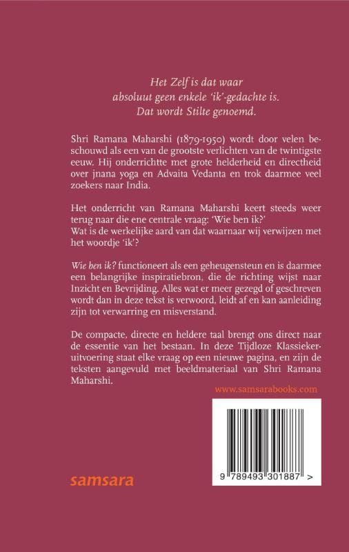 Ramana Maharshi; Wie ben ik?