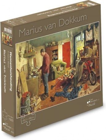 Legpuzzel Marius van Dokkum; Mannenhuishouding (1000 stukjes))