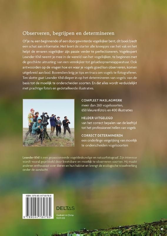 Leander KHIL; Handboek vogels observeren