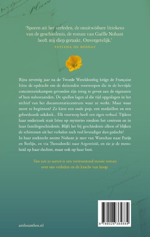 Gaëlle Nohant; Van wie ze waren