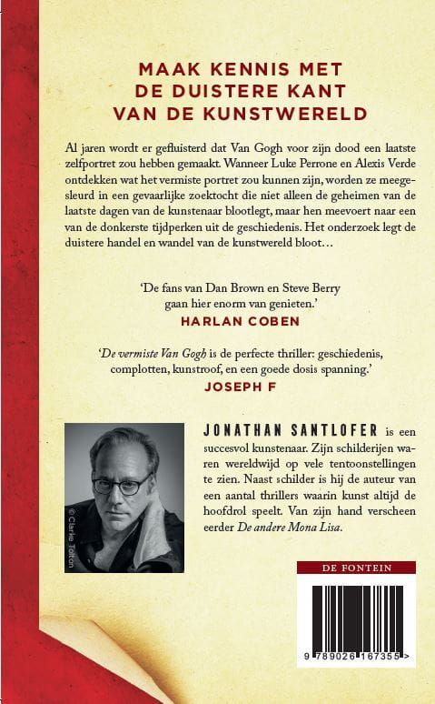 Jonathan Santlofer; De vermiste Van Gogh