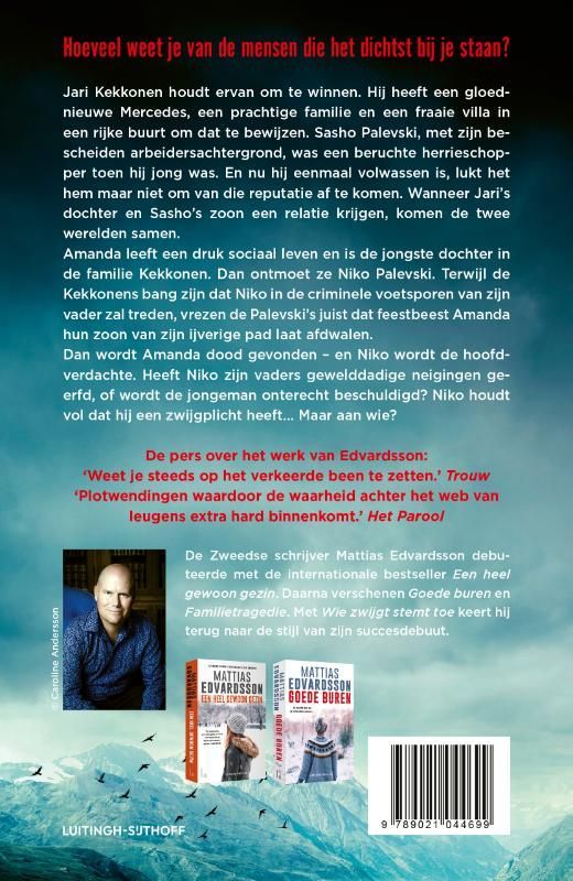 Mattias Edvardsson; Wie zwijgt stemt toe