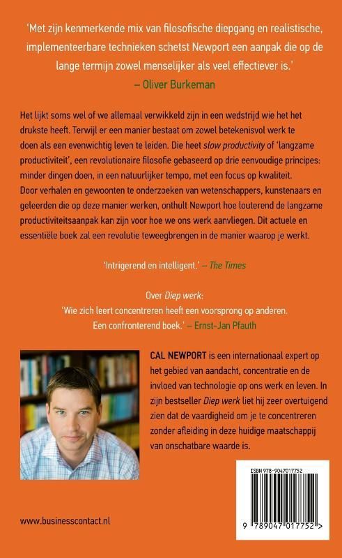 Cal Newport; Slow productivity