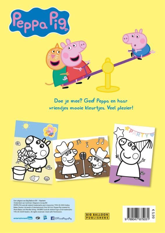 Neville Astley; Peppa is dol op kleuren