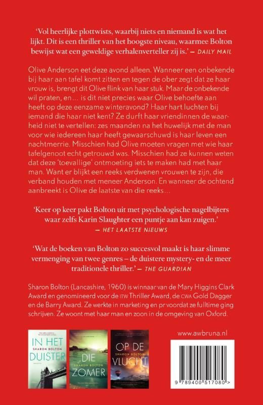 Sharon Bolton; Valse vrouw