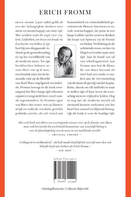 Erich Fromm; Marx' visie op de mens