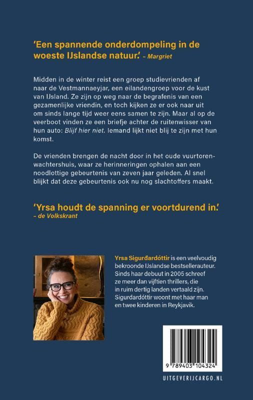 Yrsa Sigurdardottir; Blijf hier niet