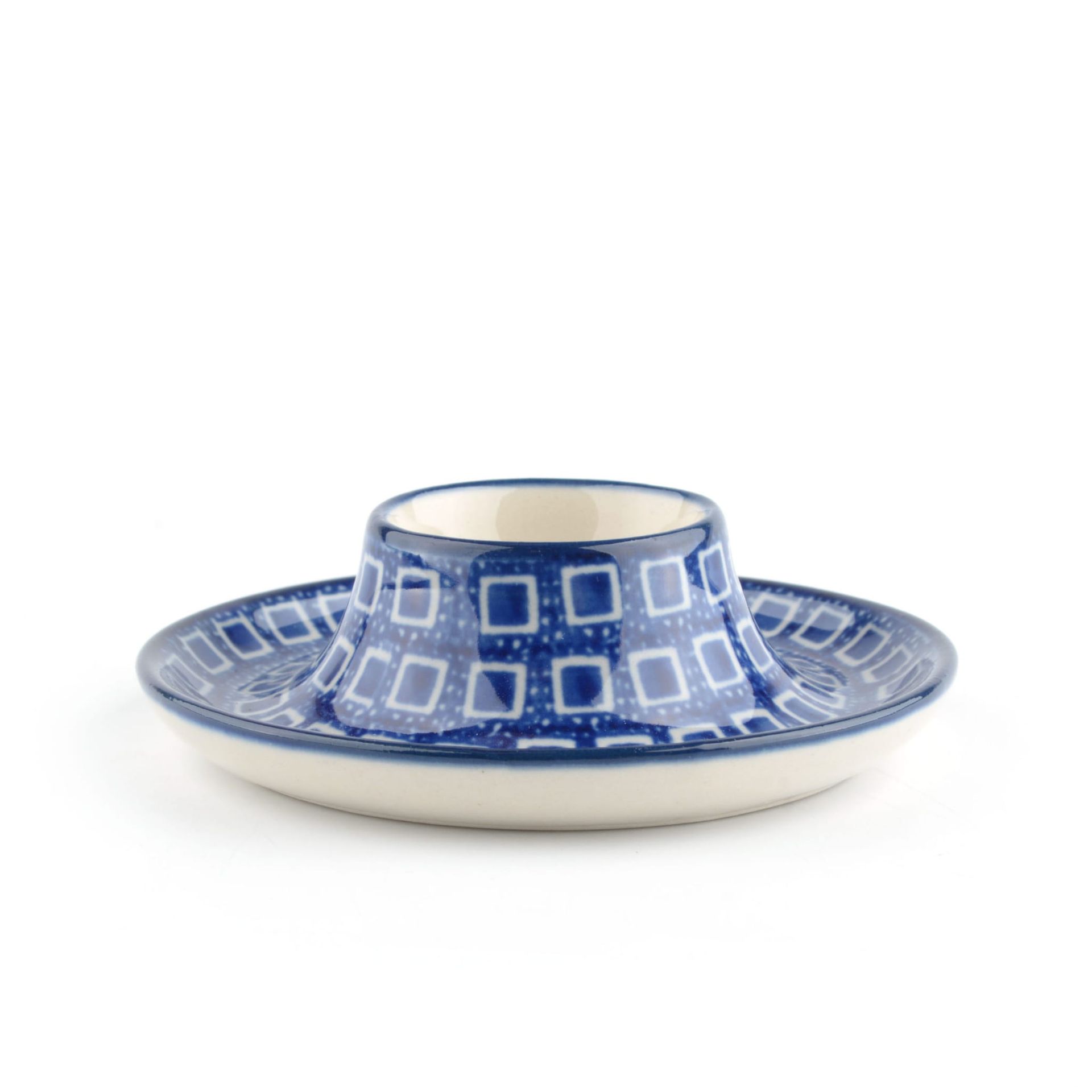 Bunzlau Castle Eierdop Plat Blue Diamond