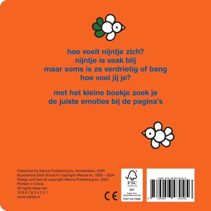 Dick Bruna; nijntje is blij