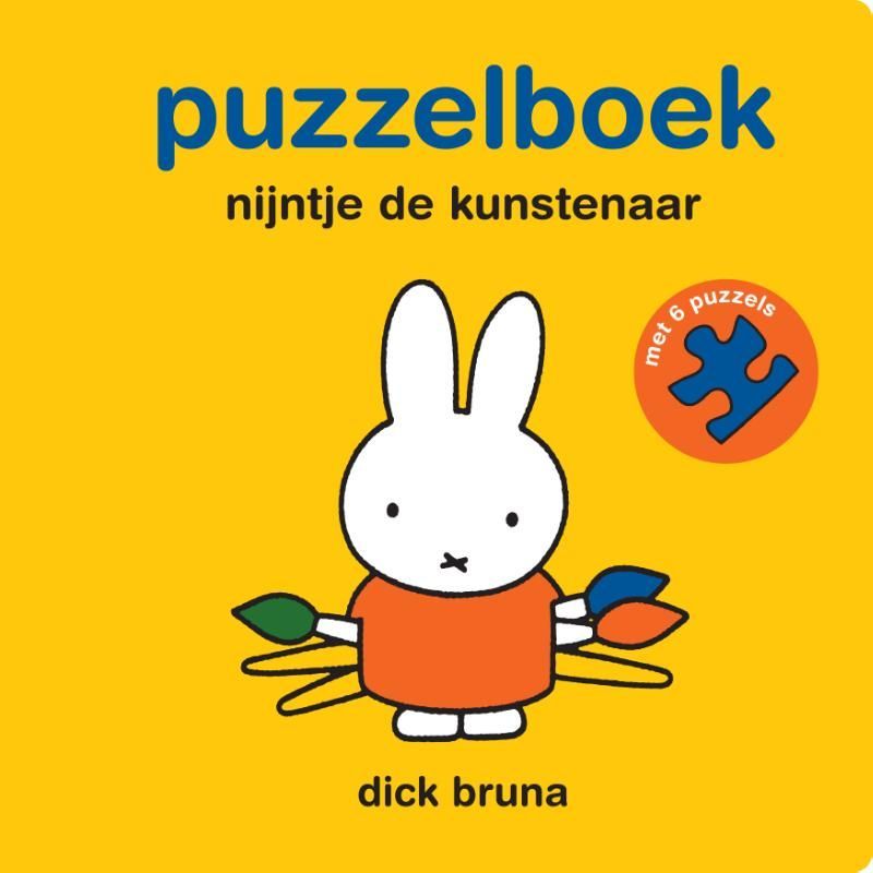 Dick Bruna; puzzelboek nijntje de kunstenaar