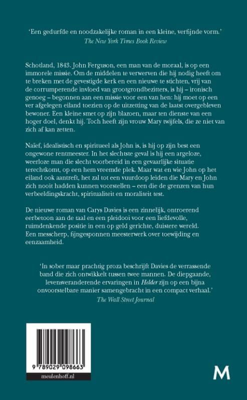 Carys Davies; Helder