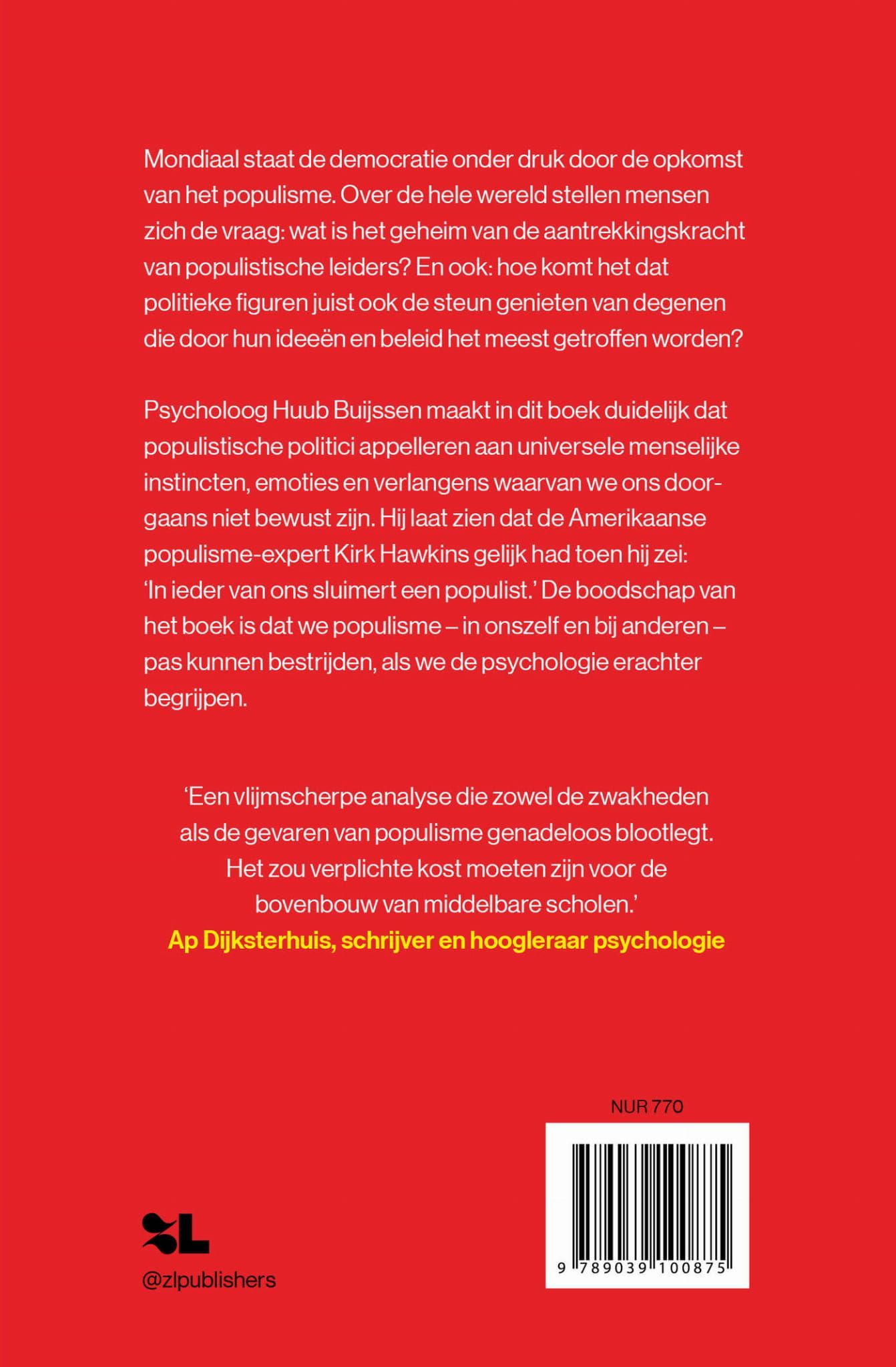 Huub Buijssen; De psychologie achter populisme