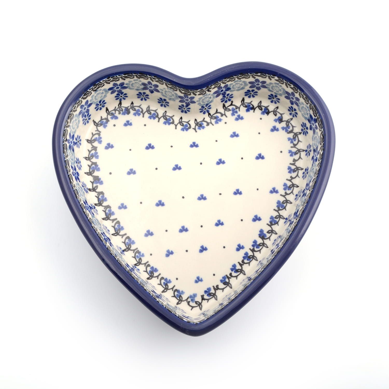 Bunzlau Castle Hartvormige ovenschaal 720 ml Belle Fleur