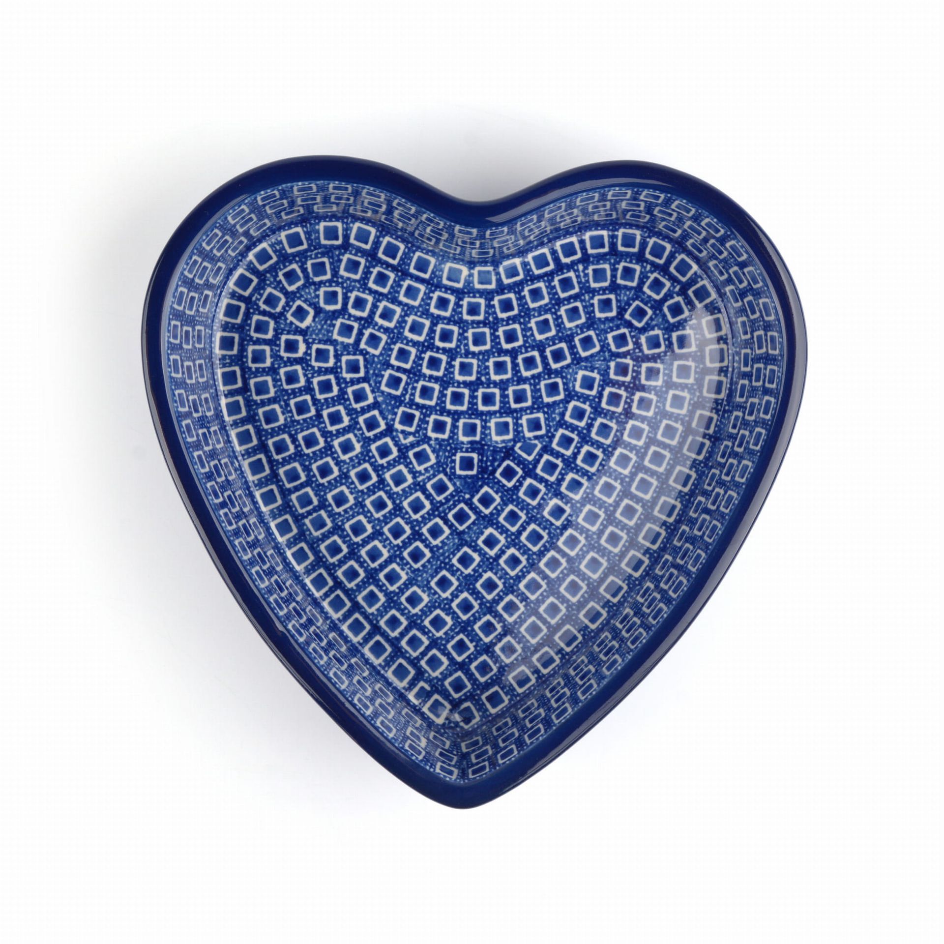 Bunzlau Castle Hartvormige Ovenschaal 720 ml Blue Diamond