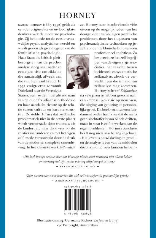 Karen Horney; Zelfanalyse