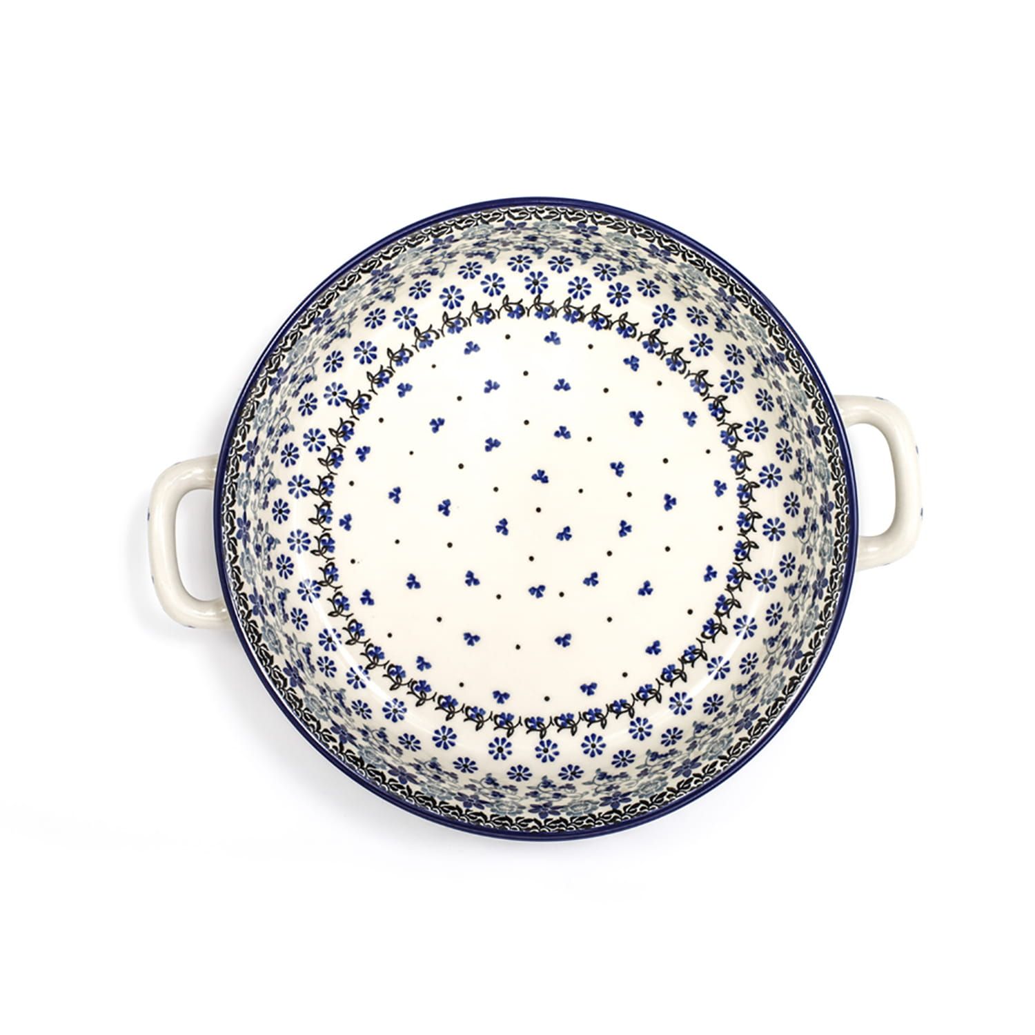 Bunzlau Castle Ovenschaal rond 1000 ml Belle Fleur