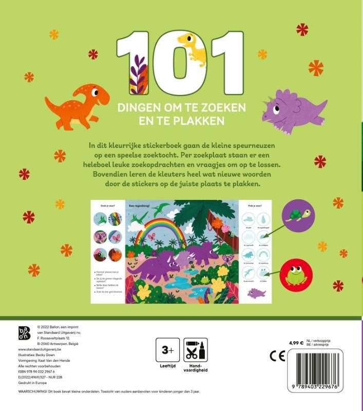 101 dingen om te zoeken en te plakken: Dino's