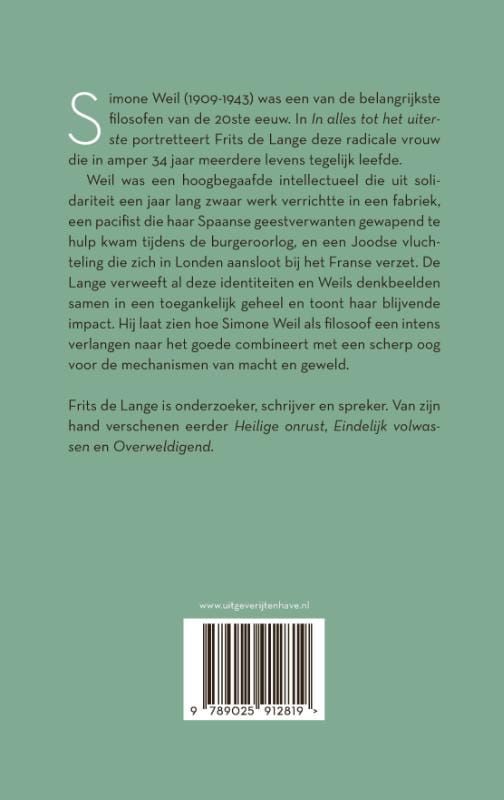 Frits de Lange; In alles tot het uiterste