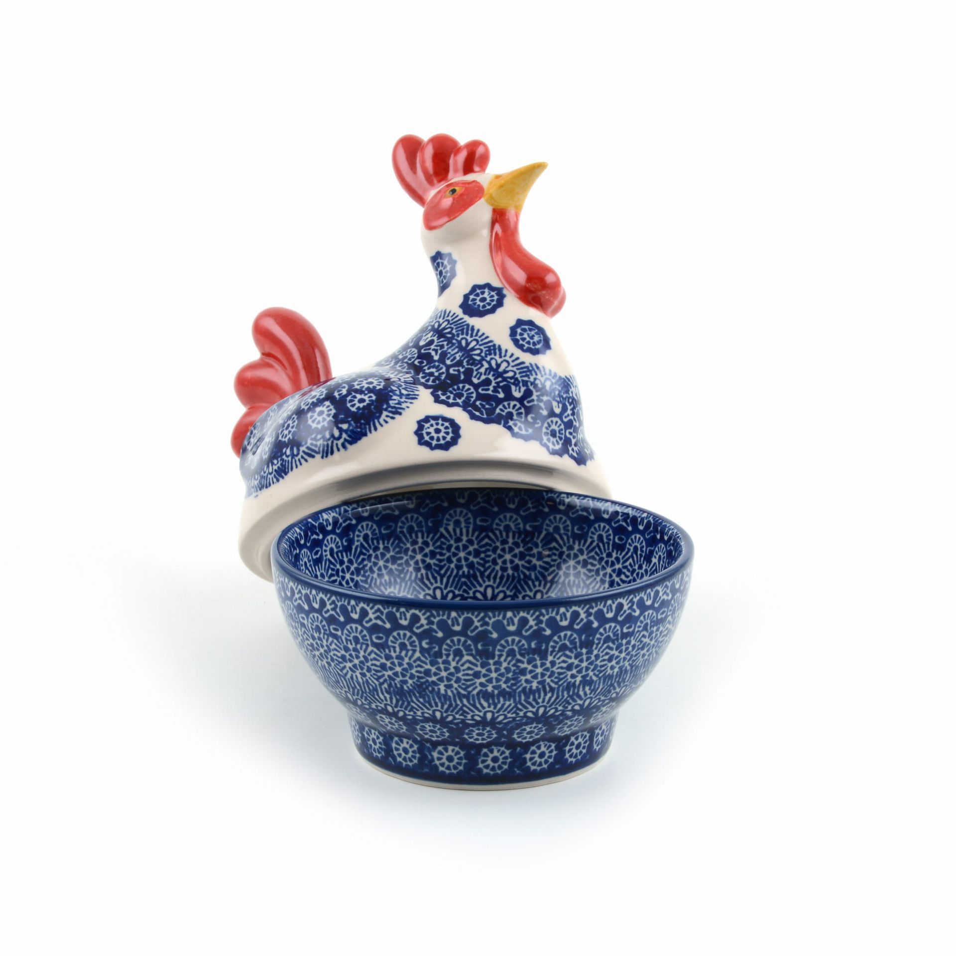 Bunzlau Castle Kip schaal klein Lace