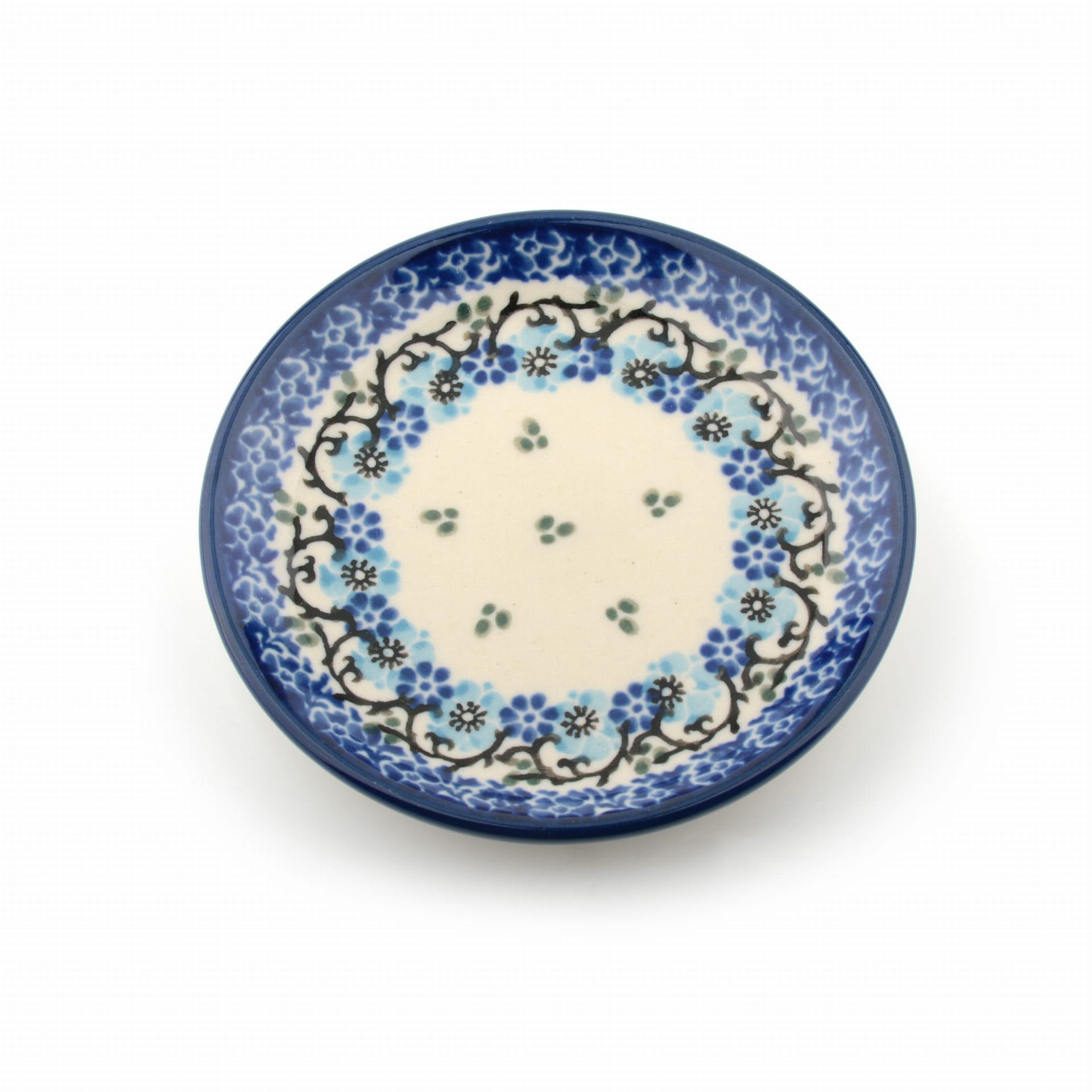 Bunzlau Castle Theetip rond Royal Blue