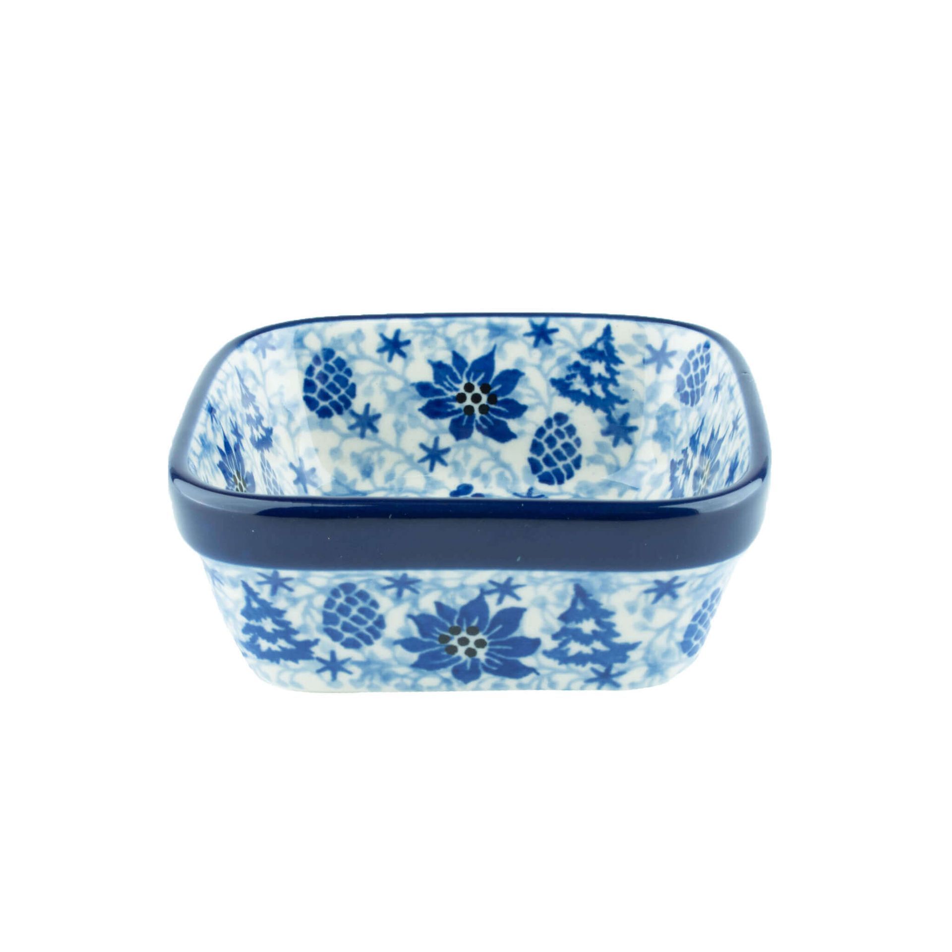 Bunzlau Castle Vierkante kom 170 ml Pine Tree