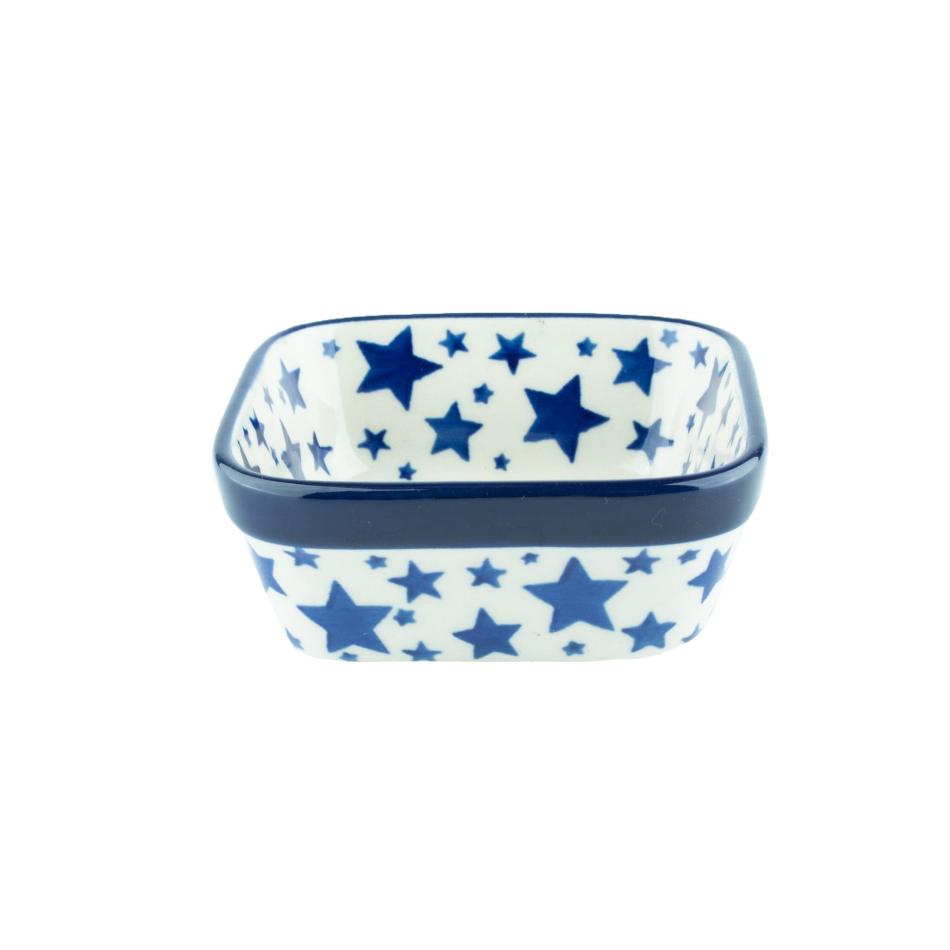 Bunzlau Castle Vierkante kom 170 ml White Stars