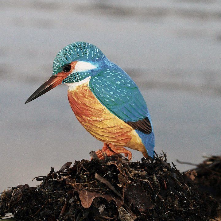 IJsvogel hout/ handgemaakt