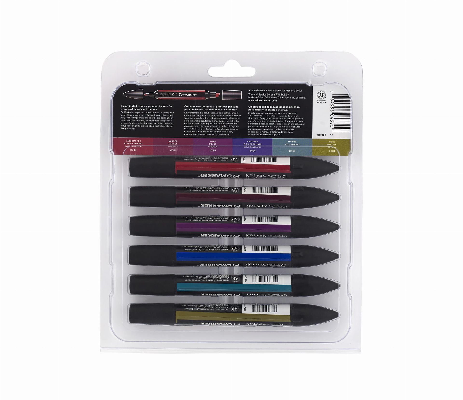 Winsor & Newton Promarker -  6 Rich Tones